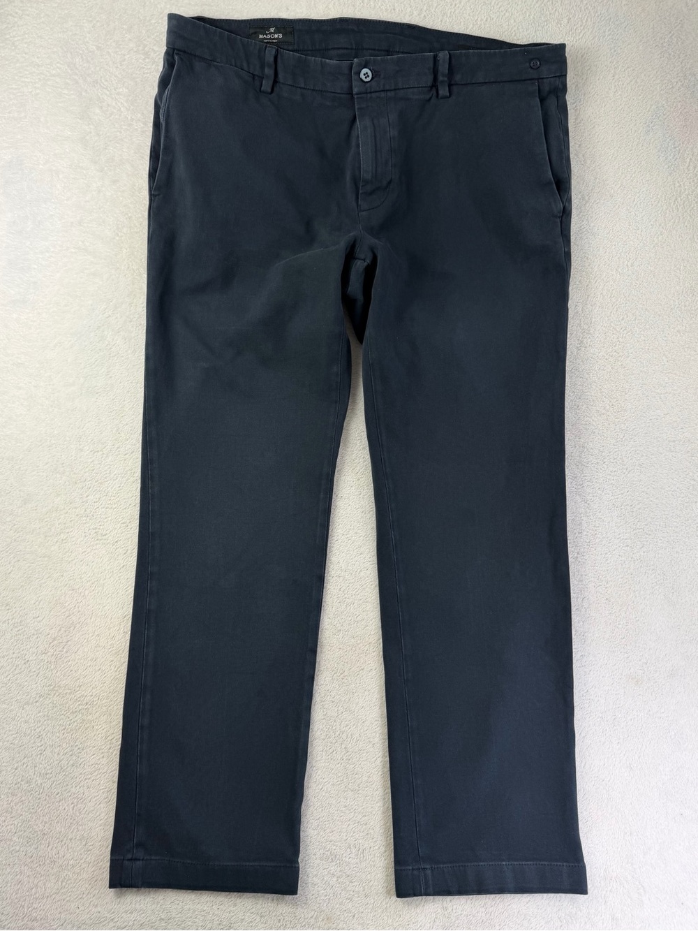 Mason’s Forte dei Marmi Mens 52 US 36 Navy Blue Chino Pants Italian Designer